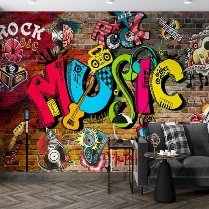 Milofi Custom 3D Wallpaper, Mural, Graffiti, Colorful Painting, Game Console Background Wall Decoration Painting