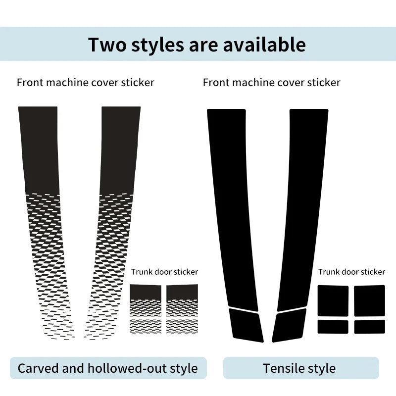 Car Engine Hood Vinyl Trunk Decal Stickers For Mini Cooper F56 F60 F55 F54 R56 R60 F65 F66 U25 J01 Countryman Car Accessories
