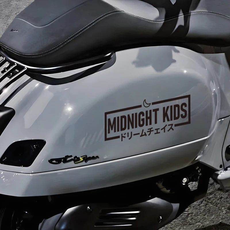 Midnight Kids JDM Car Decal Waterproof Vinyl Sticker Trendy Drift Auto Window Exterior Decor