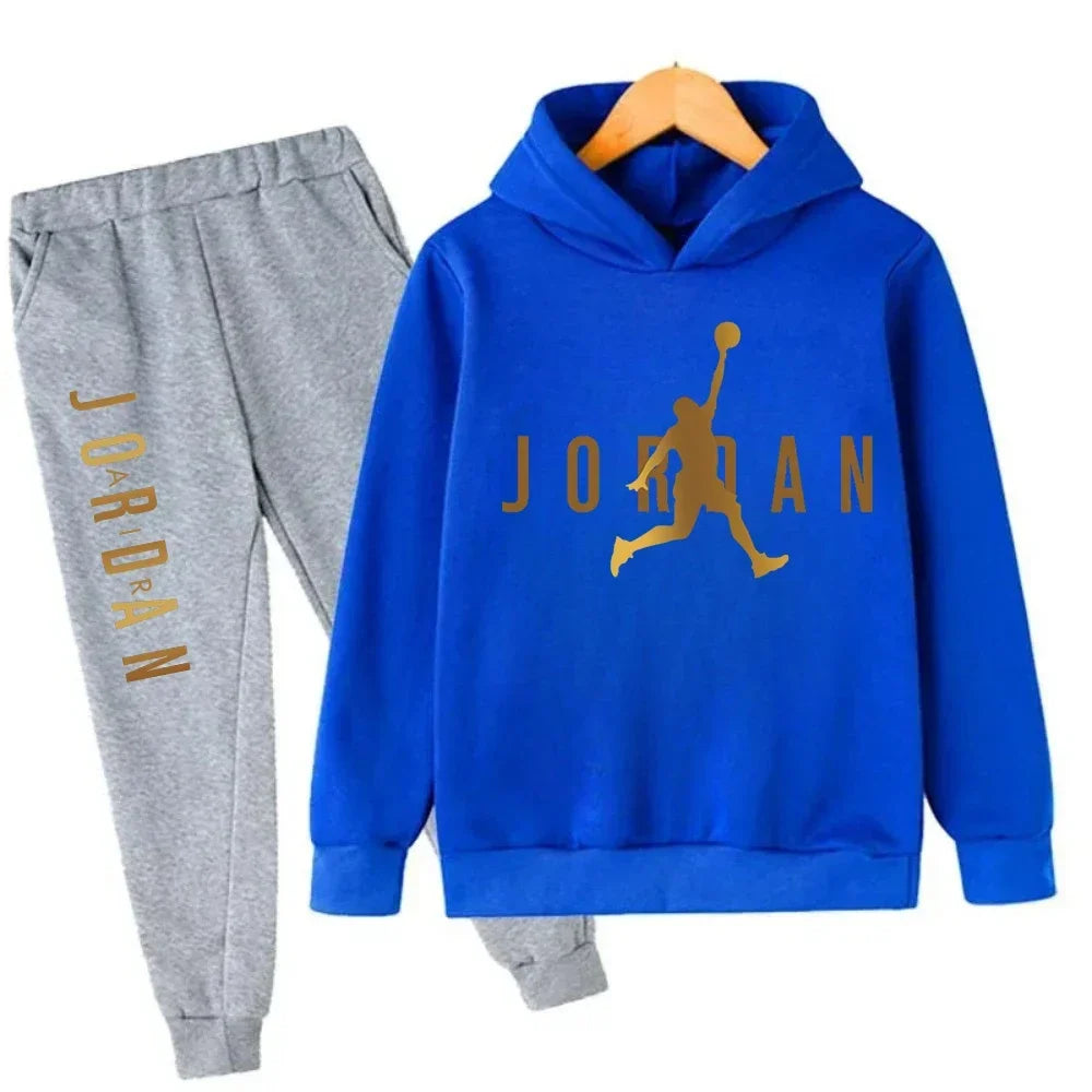 Autumn Warm Slam Dunk Master Pattern Printed Children Set Hoodie+Pant Suit 2pcs Set Kids Boy Girl Fashion Clothing Tracksuits