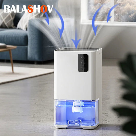 Portable Dehumidifier for Home Office and RV Eliminate Damp Mold and Moisture Easy To Use and Energy Efficient EU/US Plug