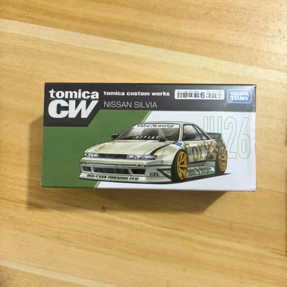 In Stock Tomy Tomica Works Nissan Silvia Diecast Racing Car Model Alloy Collectible Creative Hobby Display Ornament Model Toy