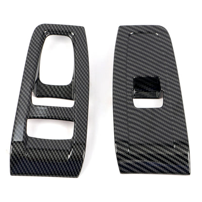 Car Accessories For Toyota GR86 / Subaru BRZ 2022 2023 ABS Carbon Fiber Style Interior Window Switch Panel Cover Trim 2pcs