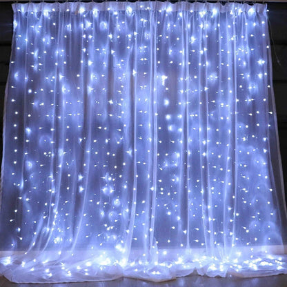 Curtain Light Festoon LED Icicle String Light Connectable New Year Eve Ornaments Garland 3x1/3x2/3x3/6x3m Christmas Decorations