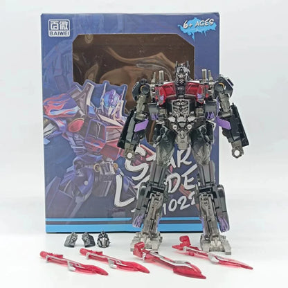 Choice BAIWEI TW1022 Charge Flying Wing Column Alloy Sky Fire Transformation Car Robot Model Boy Toy Height 18CM