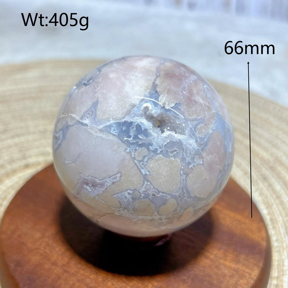 Natural Crystal Blue Flowe Agate Sphere Druzy Geode Painting Gemstones Mineral Energy Home Decorations Room Decor Gift