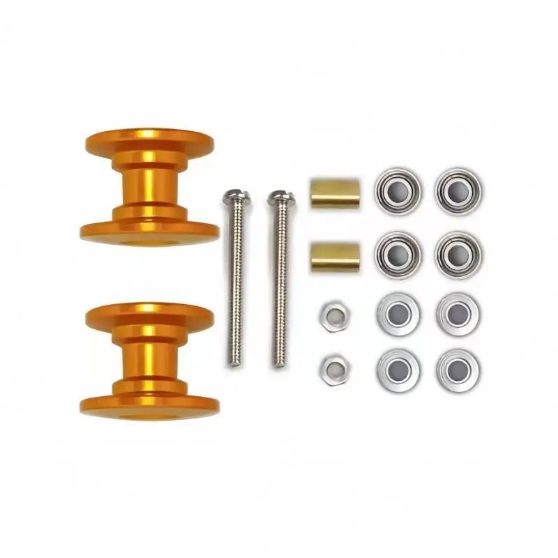 2Pcs RC 4WD Accessories - Suitable for Tamiya 94945 13-12mm Lightweight Two Guide Wheels