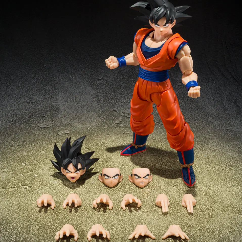 BANDAI S.H.Figuarts Dragon Ball Z Son Goku Kind-hearted Saiyan 3.0 New Body Original Figure  Cell Saga Dynamic Shoulder In Stock