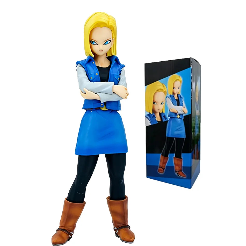 26CM Dragon Ball Z Android 18 Anime Figure Action Figures Pvc Model Statue Collection Decoration Toys Ornaments Christmas Gift