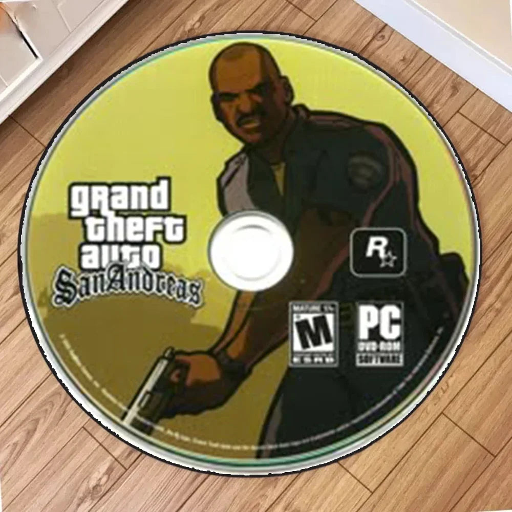 The Round Carpet of The Anime Game CD Is Suitable for Various Environments Durable Home Decoration Mat Bedroom Entrance Rugs