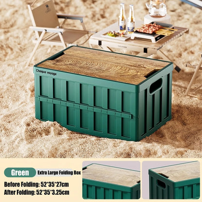 Outdoor Camping Storage Box, Home Bedroom Organization Folding Box, Car Trunk Moving Camping Storage Box