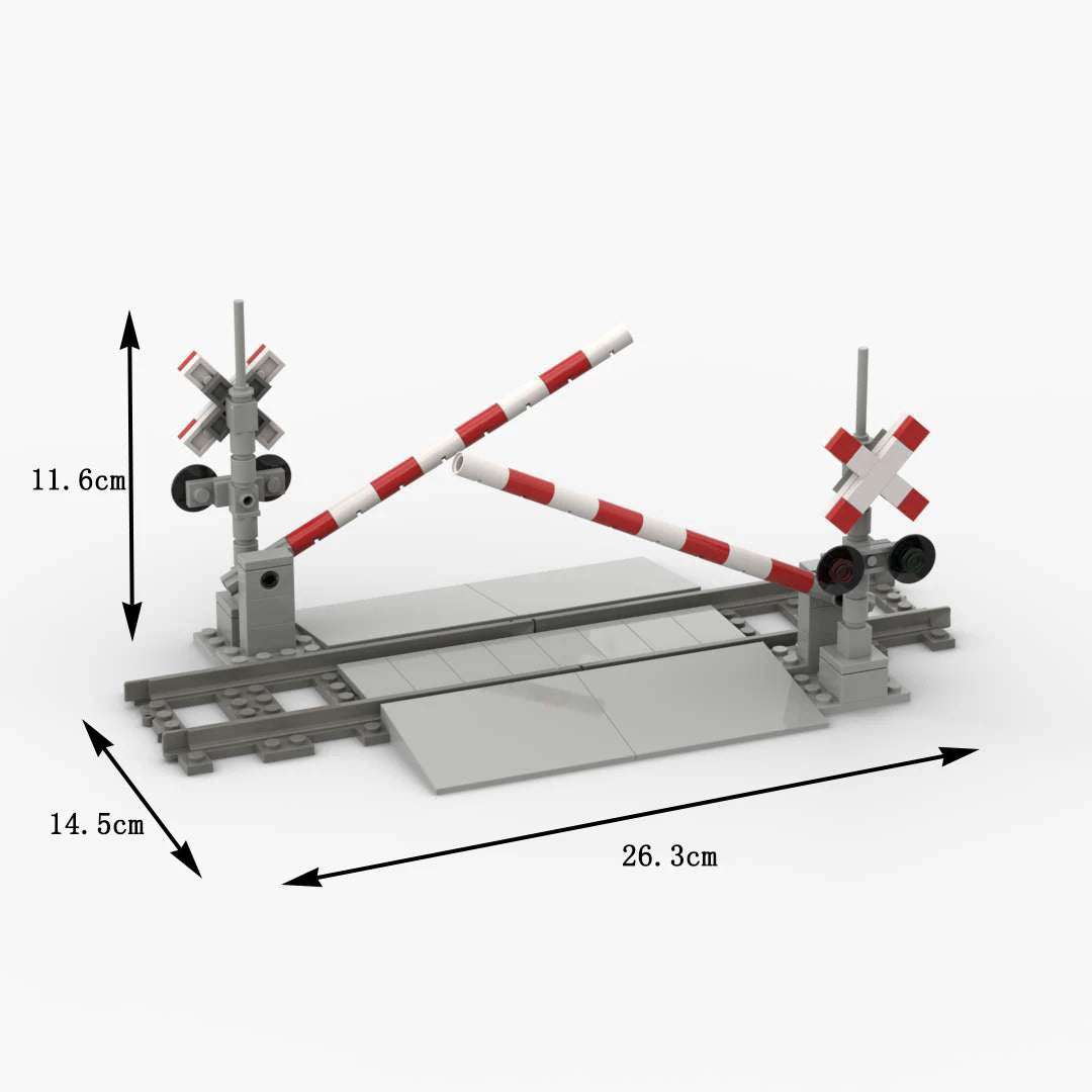 MOC Train Carriage Model, Rail Transport Vehicle, Coal Transport Vehicle, Rail Lift Pole Indicator Light, Train Accessories