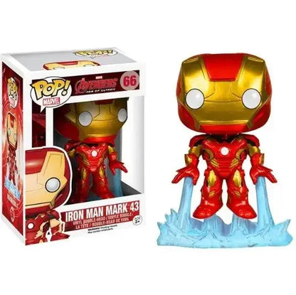 Funko POP The Avengers Tony Stark 225 Black Widow 454 Iron Man 304 Thanos Black Panther Thor Spiderman Figure Model Toy Kid Gift