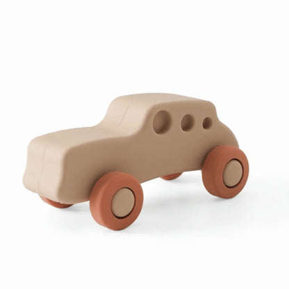 Hand-Eye Coordination Teether Silicone Teether Food Grade BPA Free Silicone Car Cartoon Baby Silicone Car Children