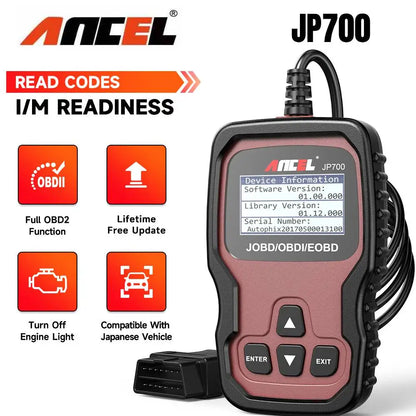 OBD2/JOBD Scanner Full OBD2/EOBD Diagnostic Tools Automotive ANCEL JP700 Professional Code Reader Scanner Check Engine pk ELM32