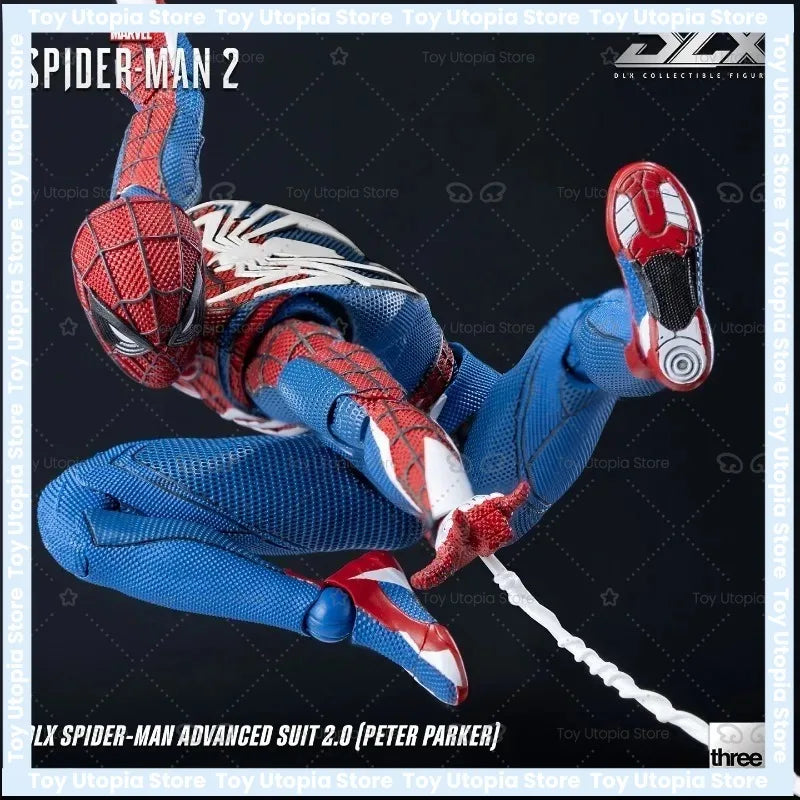 Pre-Order Threezero DLX Spider-Man Advanced Suit 2.0 1/12 Scale Articulated Figure - Marvel Recommended, Advanced Joints