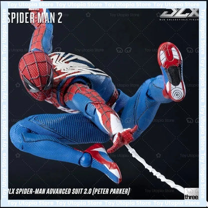 Pre-Order Threezero DLX Spider-Man Advanced Suit 2.0 1/12 Scale Articulated Figure - Marvel Recommended, Advanced Joints