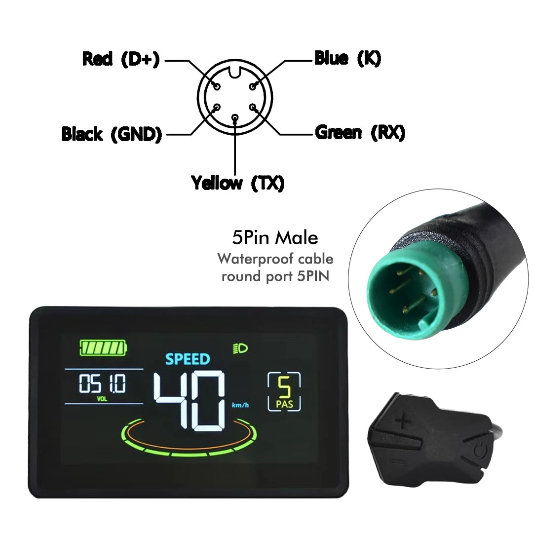Color Wired Stopwatch Supports Electronic Shift Odometer Bike Computer Waterproof Cycling Odometer Electric Bike Accessories