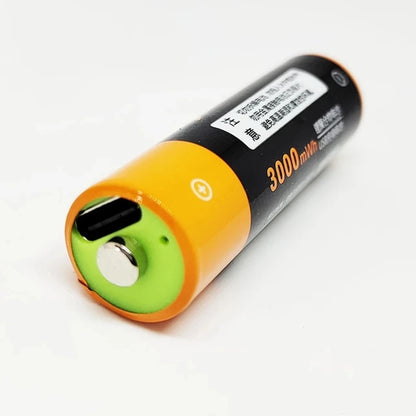 ZNTER 3000mWh AA rechargeable battery USB 1.5V lithium polymer battery charged via USB charging cable