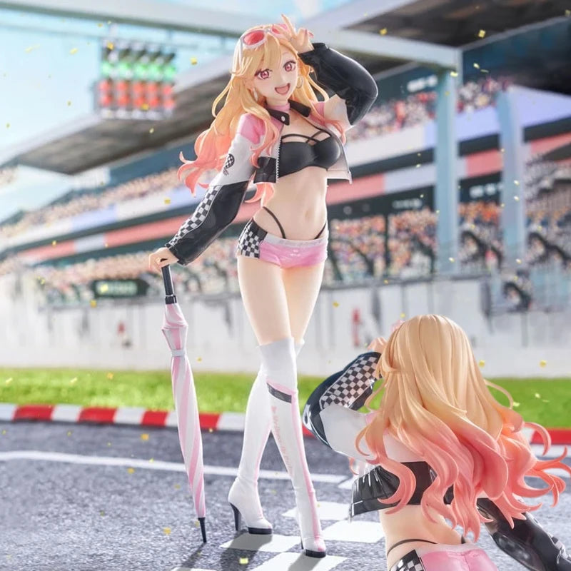 23cm My Dress-Up Darling Marin Kitagawa Race Queen Anime Figure Sono Bisque Doll wa Koi wo Suru Action Figure Model Doll Toys
