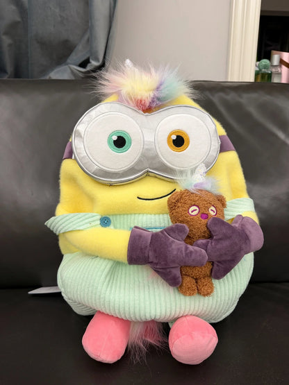 Universal Studios Minion Bob Plush Backpack (Unicorn Spring Edition) - Girls' Birthday Souvenir