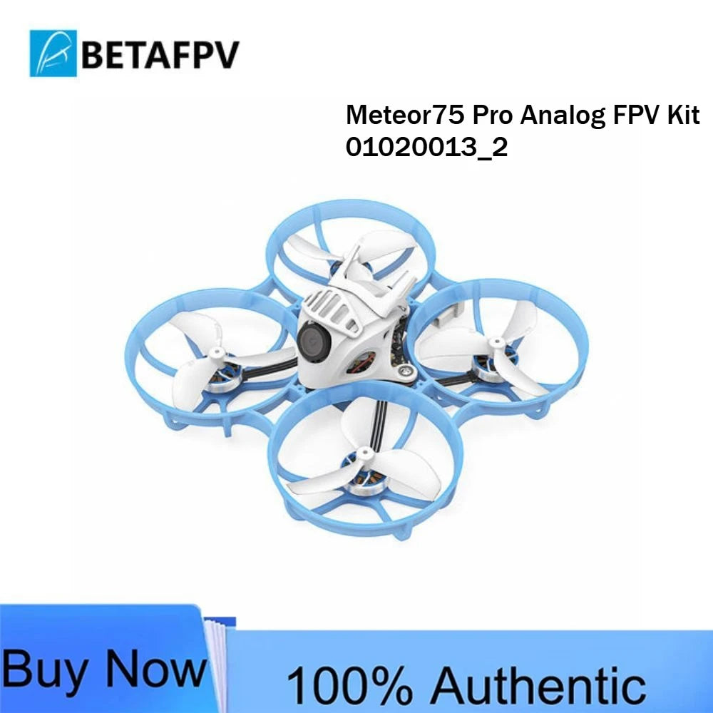 BETAFPV Meteor75 Pro RTF Kit 1S Brushless Whoop Drone VR03 Goggles LiteRadio 2 SE ELRS RC Quadcopter