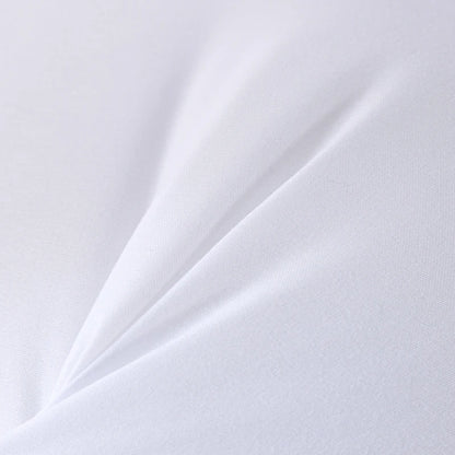 Quilted Down Pillow Soft White Single Pillow with Geometric Pattern Hotel-Quality Bed Pillow