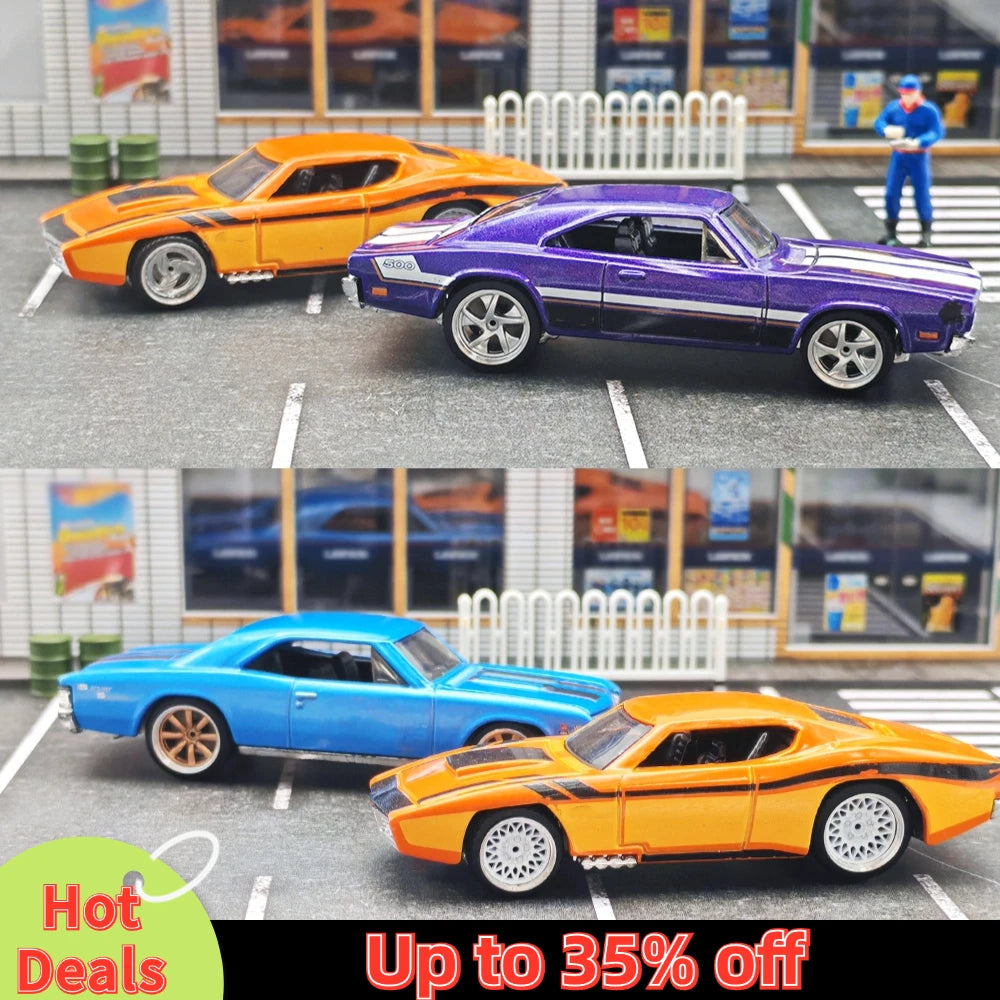 Kicarmod 1/64 Model Car ABS Wheels with Rubber Tire Metal Rims Front Small Rear Large Refitting Parts For Model Car