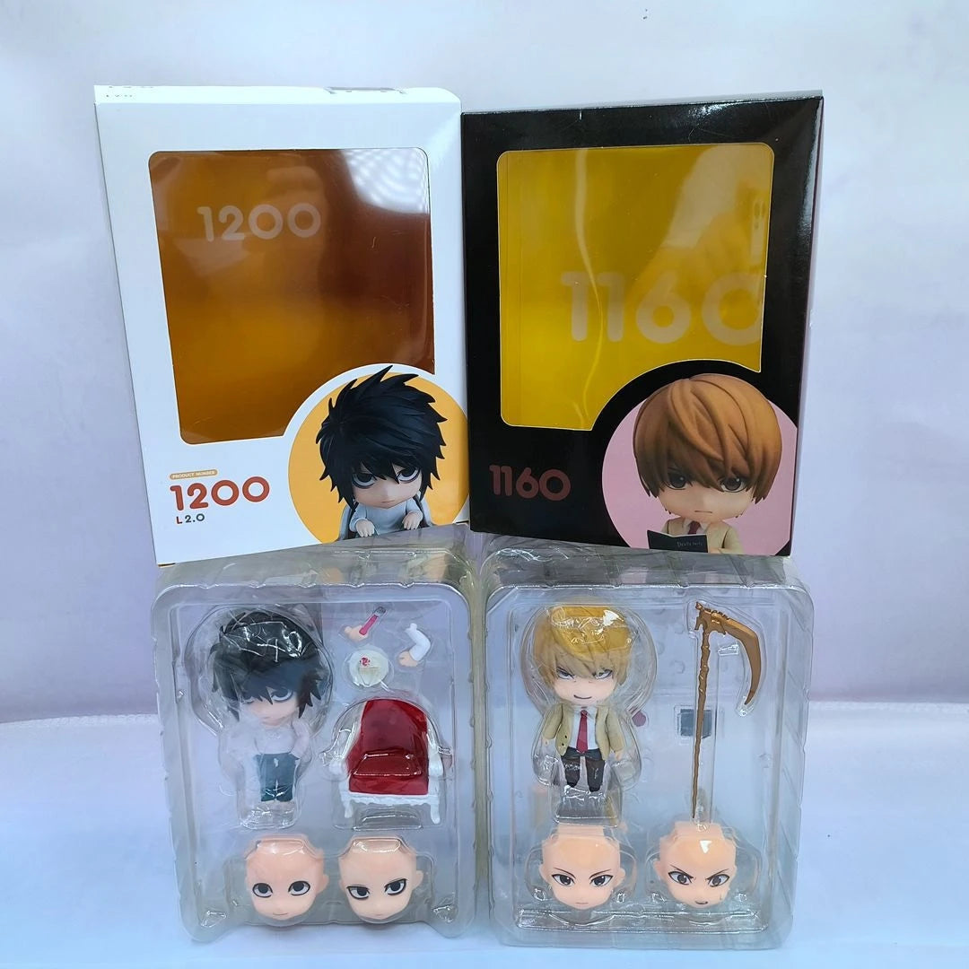 1160/1200 Death Note L Yagami Light Movable PVC Nendoroid Anime Action Figures Collectible Model Desktop Ornament Fans Gifts