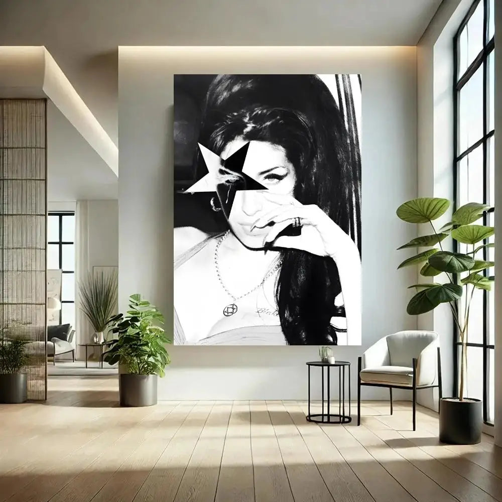 Singer Amy Winehouse Poster Classic poster and wall art prints are suitable for living rooms, bedrooms,and home