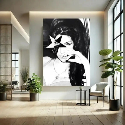Singer Amy Winehouse Poster Classic poster and wall art prints are suitable for living rooms, bedrooms,and home