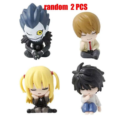 Q Version DEATH NOTE Figure Cute Edition Yagami Light 4cm Ryuk/L·Lawliet PVC Action Figure Amine Collectible Figurine
