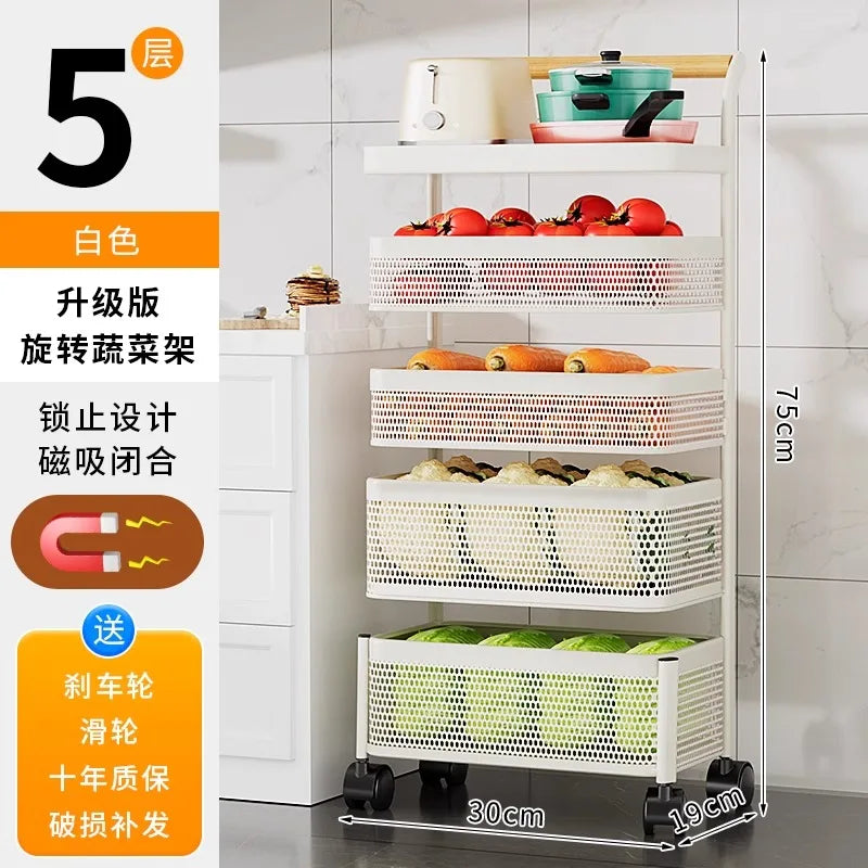 Carrito Bookshelf Mobile Kitchen Trolley Organizer with Wheels Gap Mobile Bookshelf Trolley Household Storage Rack 트롤리 수납선반