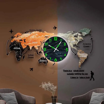 Luxury Led Silent Wall Clock Battery Powered Large Digital Wall Clock Wall Decoration Products Living Room Furniture for Rooms