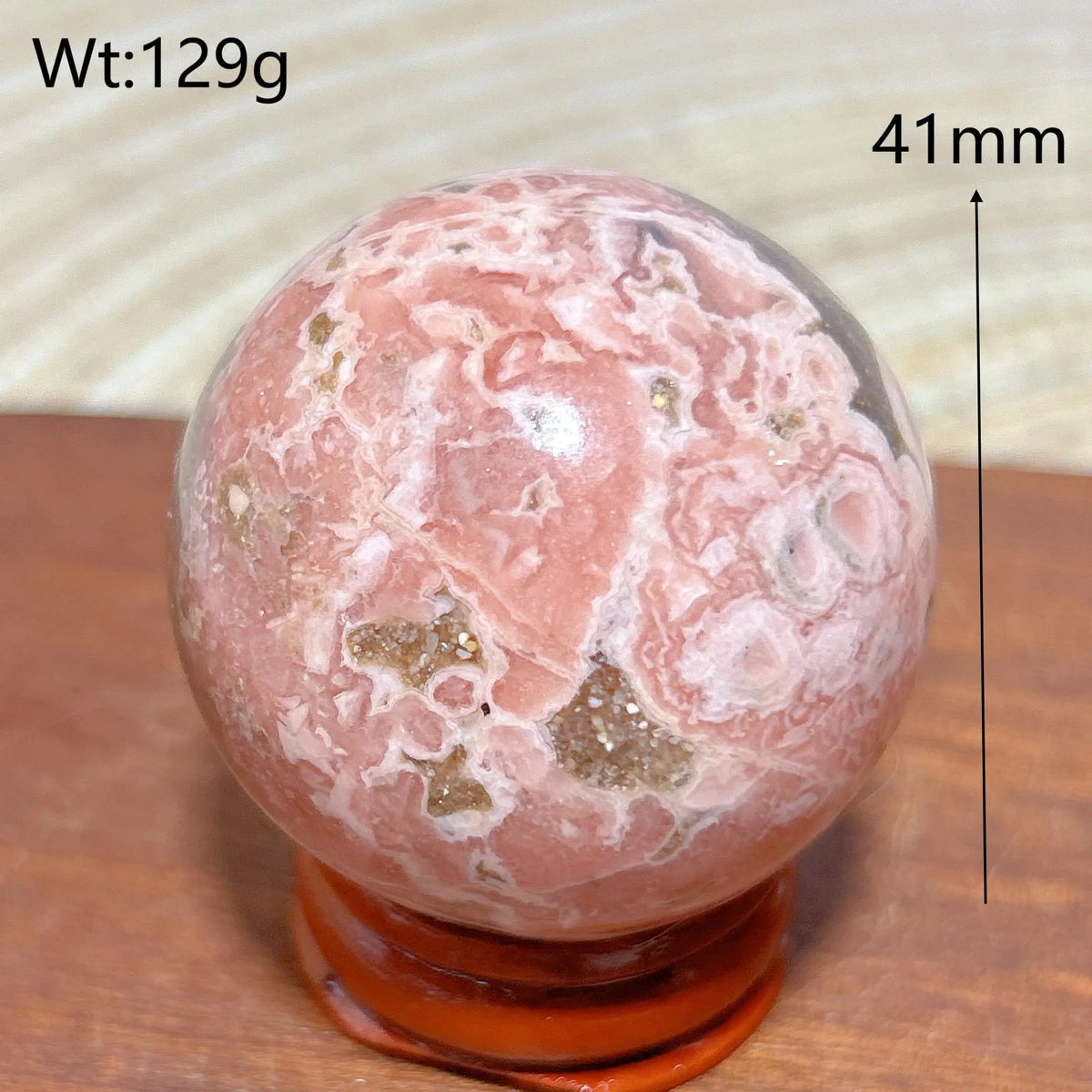 High Quality Natural Crystals Argentina Rhodochrosite Druzy Sphere Healing Gemstones Home Decorations Room Decor Jewelry Gift