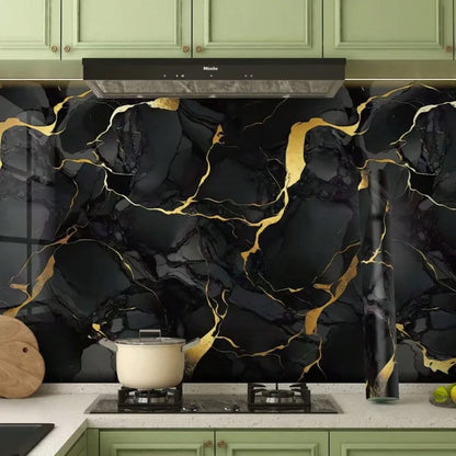 Waterproof Metallic Wallpaper,self Adhesive Reflective Surface Modern Marble Contact Paper for Retail Store Restaurant Decor