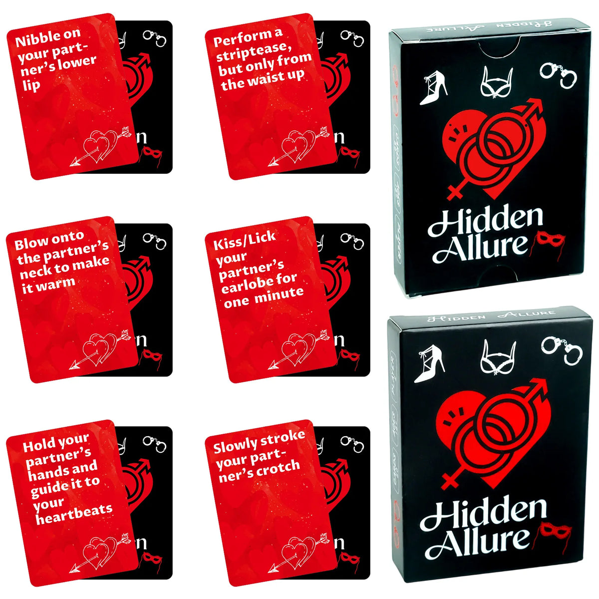 50-Card Couples Drinking Game Cards Set 8.9x6.4cm Challenge Cards Perfect for Date Nights Bedroom Fun Adult Parties