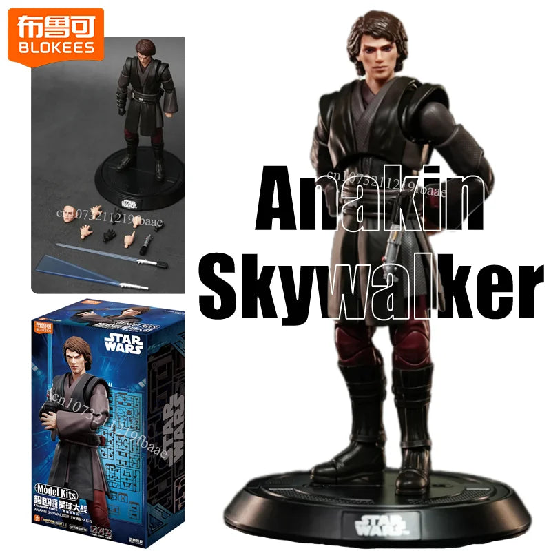 Genuine Blokees Star Wars Action Figure Anakin Skywalker Toys Clone Trooper Assembly Model Kit Champion Class The Mandalorian