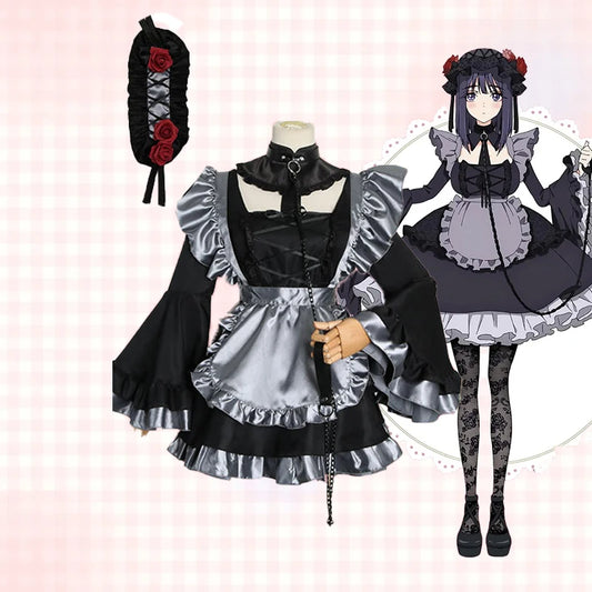 Anime My Dress Up Darling Marin Kitagawa Cosplay Costume Maid Cosplay Dress Halloween Kitagawa Marin Kuroe Shizuku Full Set