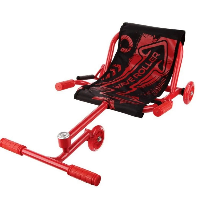 Children's Three-wheeled Go-kart Retractable Twisty Car Foot-pedal Silent Shock-Absorbing Car Outdoor Sports Swing Car