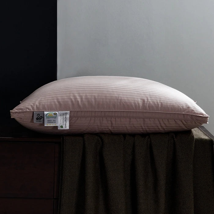 5 Star Hotel Quality Goose down Pillow with 3D Neck Support Slow Rebound 100% Cotton Fabric for Comfortable Sleep
