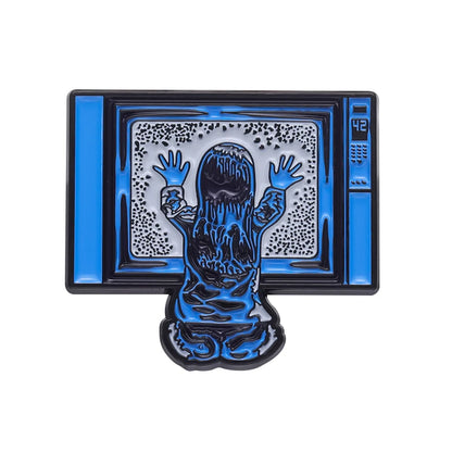 Poltergeist Enamel Pin Custom Thriller Horror Film Gothic Brooches Lapel Badges Cartoon Anime Movies Jewelry Gift For Kid Friend