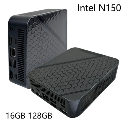 2026 Intel N150 Portable Mini PC 16GB DDR4 M.2 NVMe SSD 512GB WiFi6 BT5.2 Silent Cooling Triple 4K Office Home Desktop Pro