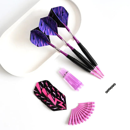 Soft Tipped Darts Professional Indoor Plastic Tip Darts Set for Electronic Dartboard Games Plastic Storage Box 3pcs