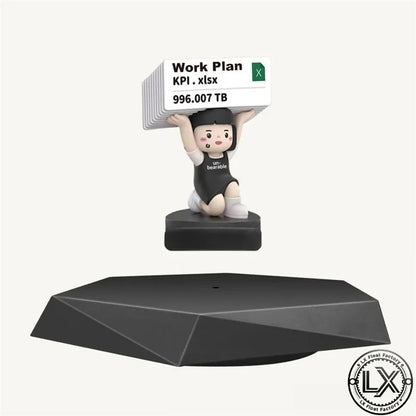 Levitating Display Stand Magnetic Floating Display with Stand for Toys Figures Miniatures Automatic Rotating Creative Gifts