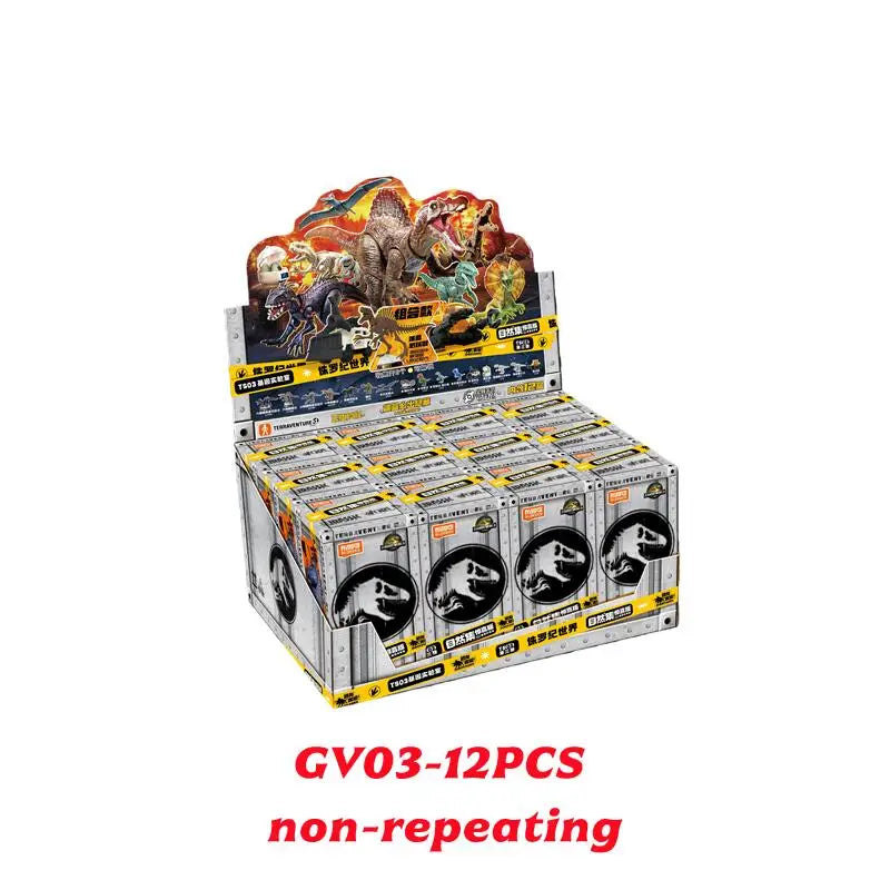 BLOKEES Jurassic World Jurassic Park Dinosaurs TERRAVENTURE Blind Box Toys Assembled Model Action Figure Collect Toys