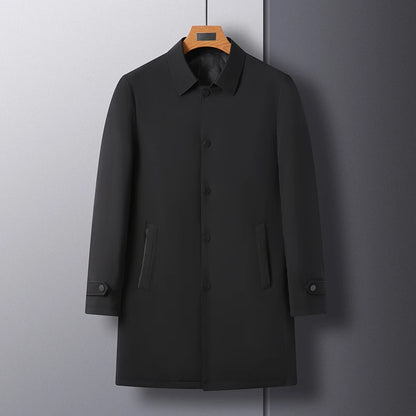 2026 autumn men's high-quality Business Trench Coat single breasted trench coat men long Casual Windbreakers Good Quality jacket