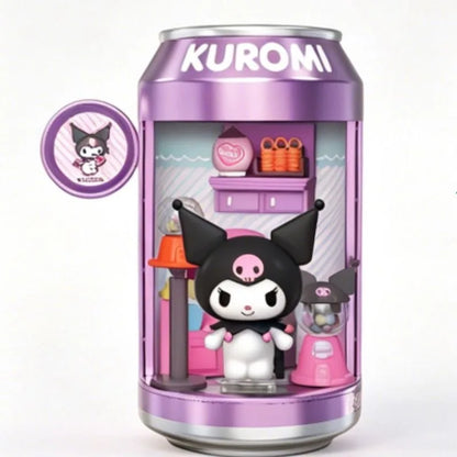 Anime Sanrio Character Soda Can Assembly Series Blind Box  Anime Figure Cinnamoroll Hello Kitty Kuromi My Melody Collect Gift