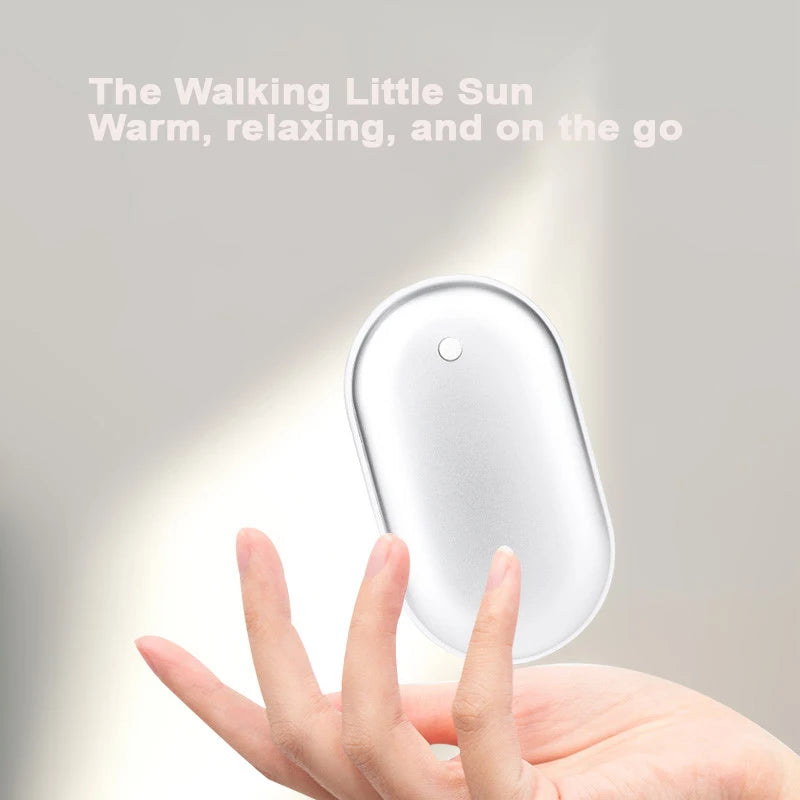 Warm Hand Treasure Ultra-TDouble Sided Hand warmer with Fast Heating and Three Levels of Temperature. Compact Pocket Hand warmer