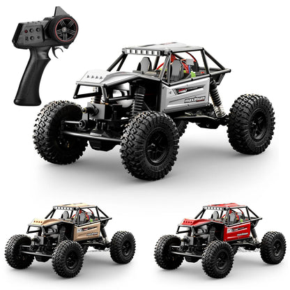 1/18 RC Climbing Car 4WD Off-road Remote Control Vehicle RTR Rock Crawler Big-wheel 4x4 Electric Truck Model Toys for Kids